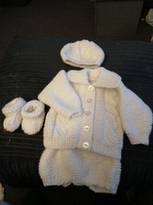 Hand knitted baby for sale  BRISTOL