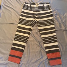 Calça cropped listrada Michael Kors feminina branca cinza laranja tamanho 4 nova sem etiquetas comprar usado  Enviando para Brazil