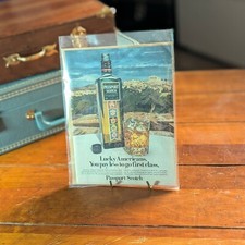 Anúncio vintage escocês passaporte | Estampa "Lucky Americans" | Publicidade retrô de uísque comprar usado  Enviando para Brazil
