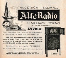 Pubblicita 1931 alte usato  Biella