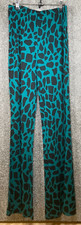 Calça Diane Von Furstenberg Feminina M Estampa Girafa Azul-petróleo Preta Viscose comprar usado  Enviando para Brazil