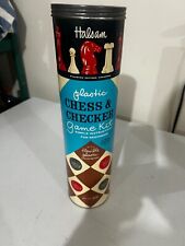 Kit de jogo de xadrez/checker vintage 1960 Halsam plástico #415-Canister-3 Ckrs faltando comprar usado  Enviando para Brazil
