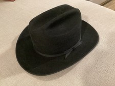 Chapéu Stetson 4X Beaver preto aberto estrada 7 1/4.  Excelente., usado comprar usado Chapéu Stetson 4X Beaver preto aberto estrada 7 1/4.  Excelente., usado comprar usado  Enviando para Brazil