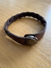 Brown plaited leather for sale  GRANTHAM