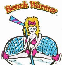 Usado, 1992 Bench Warmer #109 Adesivo de Hóquei Puck Bunny Lingerie Tending Goal Net comprar usado  Enviando para Brazil