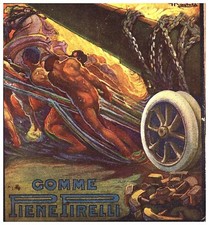 Pubblicita 1917 pirelli usato  Biella