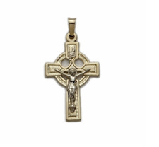 Usado, COLAR CRUZ PINGENTE CRUCIFIXO CELTA OURO 14K comprar usado  Enviando para Brazil