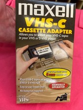 Maxell VHS-C para VHS fita adaptador cassete VP-CA NOVA CAIXA ABERTA, usado comprar usado Maxell VHS-C para VHS fita adaptador cassete VP-CA NOVA CAIXA ABERTA, usado comprar usado  Enviando para Brazil