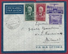 1937 eritrea lettera usato  Milano