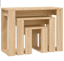 Nest tables oak for sale  READING