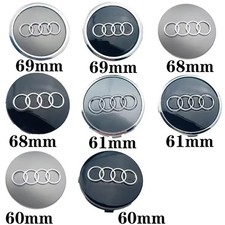 audi centre caps black for sale  MANCHESTER