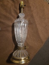 crystal table lamp vintage for sale  Mount Jackson