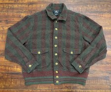 Jaqueta de lã RRL dupla RL Ralph Lauren vermelha verde sudoeste listrada média HTF comprar usado  Enviando para Brazil