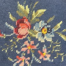 Vintage blue needlepoint for sale  Mequon