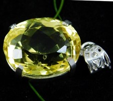 Pingente de topázio amarelo brasileiro corte oval natural certificado 61 quilates pedra preciosa solta comprar usado  Enviando para Brazil
