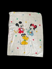 Usado, Edredom coração vintage Disney bebê Mickey berço cobertor Minnie Pluto cores primárias comprar usado  Enviando para Brazil