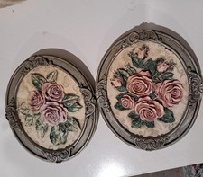 Floral wall plaques for sale  Caraway