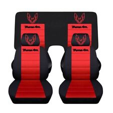 Compatível com 1967-2002 Pontiac Firebird capas de assento dianteiro e traseiro com deisgn preto vermelho comprar usado  Enviando para Brazil