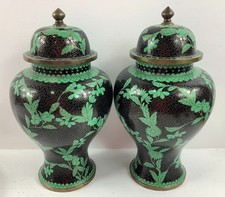Pair enamel floral for sale  Tucson