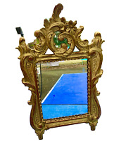 Miroir bois sculpté d'occasion  Saint-Aubin-du-Cormier