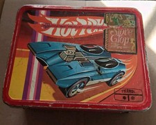 1969 Thermos Hot Wheels Mattel King Seeley Kids lancheira de metal somente sem garrafa térmica comprar usado  Enviando para Brazil