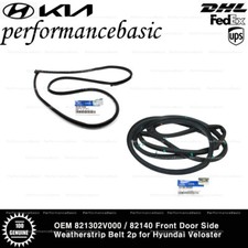Cinto de proteção contra intempéries lateral para porta frontal OEM 821302V000/82140 2p para Hyundai Veloster comprar usado  Enviando para Brazil