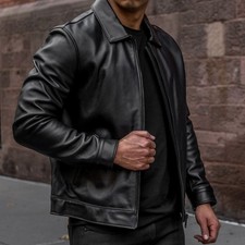 Leather jacket diesel d'occasion  Écouen