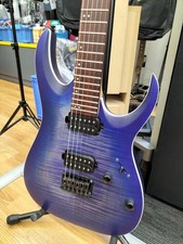 IBANEZ RGA42FM Usado Corpo de Bordo Pescoço de Bordo Jatobá escala Azul com Estojo Macio, usado comprar usado  Enviando para Brazil