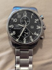 Invicta 0379 Relógio Masculino Specialty II Coleção GMT Mês/Data Mostrador Preto SS  comprar usado  Enviando para Brazil
