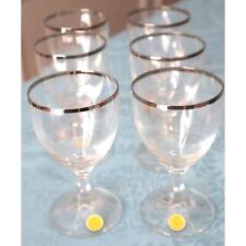 crystal silver wine set 6 for sale  Rowlett