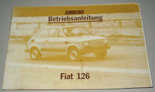 Betriebsanleitung fiat 126 gebraucht kaufen  Schortens