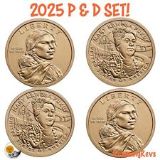 2025 P D Indio Nativo Americano Sacagawea $1 dólar - ¡Juego sin circular para rollos! -PREVENTA- segunda mano  Embacar hacia Argentina