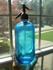 Blue syphon seltzer for sale  Alexandria