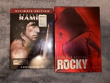 Usado, Sylvester Stallone Rocky 1-5 Rambo Ultimate Set Of 3 Sealed DVD Collection comprar usado  Enviando para Brazil