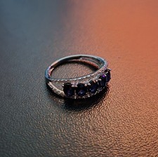 Saphirring 375 weißgold gebraucht kaufen  Calberlah