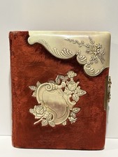 Foto antiga vintage vitoriana de celulóide capa de veludo vermelho álbum 1882 comprar usado  Enviando para Brazil