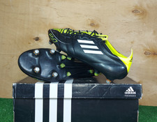 Botas masculinas de futebol/futebol Adidas F50 Adizero SG couro G43240 preto RARO comprar usado  Enviando para Brazil