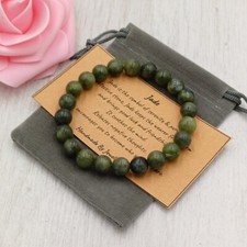 Green jade bracelet for sale  DOVER