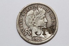 Rede de classificação 1916-P barbeiro 90% prata centavo contra-carimbo "JTW" MUITO BOA (BDX735) comprar usado  Enviando para Brazil