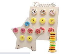 Wooden donut display for sale  LITTLEBOROUGH