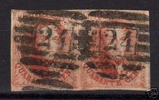 Belgium 1858 horiz. d'occasion  Expédié en Belgium