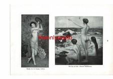 Thalia And The Joy Of Life (Pretty Girls On Reverse), ilustração de livro, 1910, usado comprar usado  Enviando para Brazil