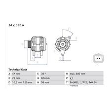 Cashback bosch alternator for sale  BIRMINGHAM