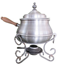 POTE DE FONDUE, TAMPA, SUPORTE E SUPORTE PARA QUEIMADOR (NOVO) comprar usado  Enviando para Brazil