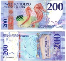 Billete de 200 florines del florín caribeño de Curazao y San Martín 2025 P5 UNC segunda mano  Embacar hacia Mexico