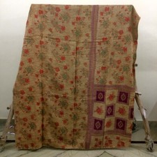 Colcha Art Kantha Única Vintage Cobertor Reversível Algodão Lance Boêmio comprar usado  Enviando para Brazil