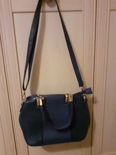 Navy faux leather for sale  LIVERPOOL