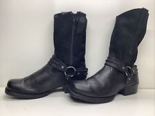 BOTAS MASCULINAS HARLEY DAVIDSON ARNÊS MOTOCICLISTA PRETO BIQUEIRA QUADRADA TAMANHO 9.5, usado comprar usado  Enviando para Brazil