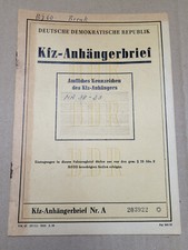 Kfz brief anhängerbrief gebraucht kaufen  Wernigerode
