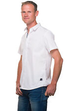 Ugholin Camisa para Hombre Casual Lisa Blanca Logo Cane Corso de Manga Corta  comprar usado  Enviando para Brazil